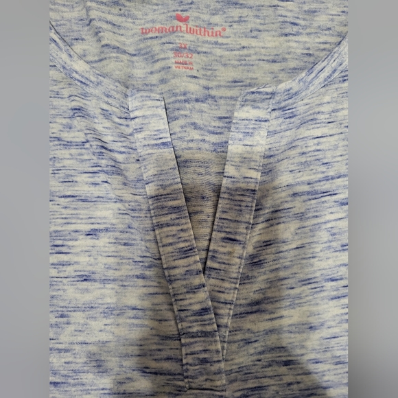 Woman Within Short-Sleeve V-Neck Tee - Picture 5 of 8